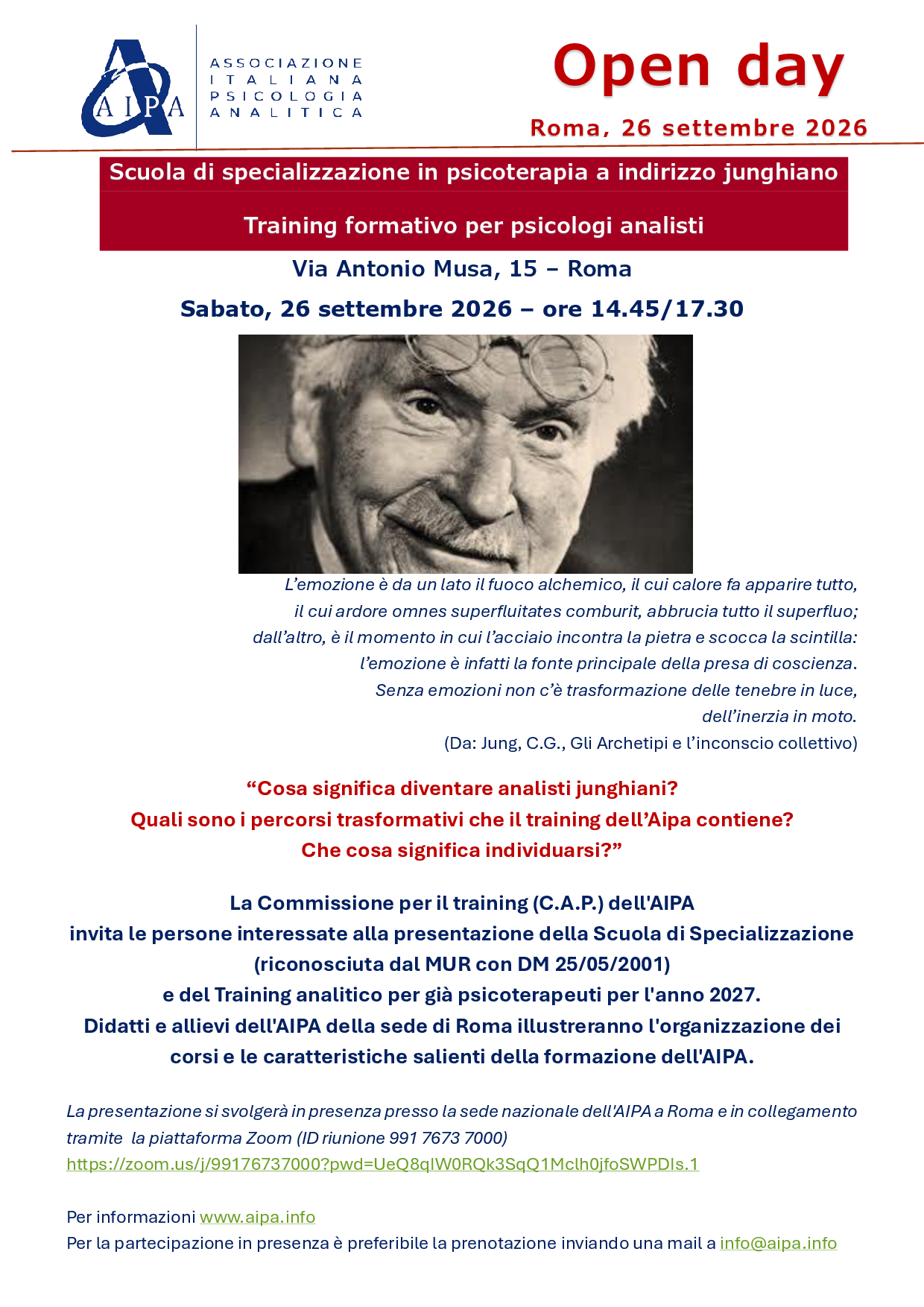 Open Day Roma Set 2026
